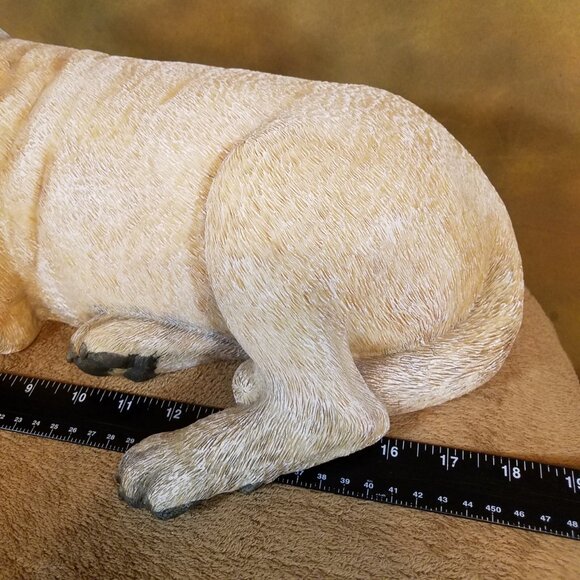 Dog Large Figurine - Mastiff Style - Older Resin - Picture 8 of 13